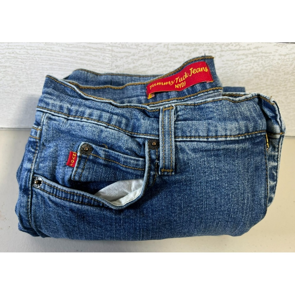 NYDJ Not Your Daughters Jeans 400L Tummy Tuck Straight Leg Blue Denim 29x31